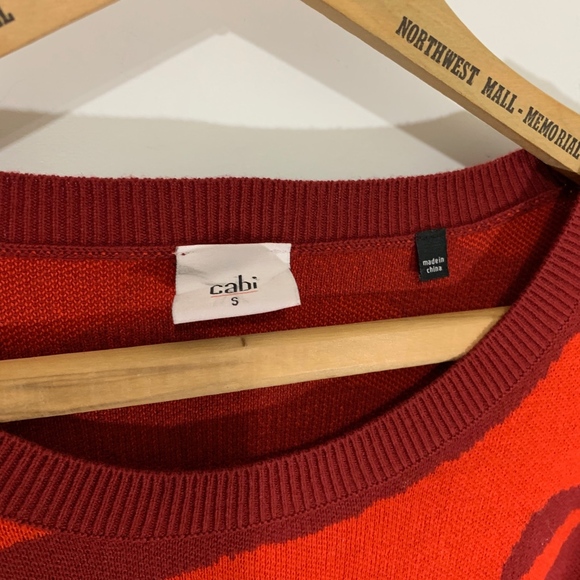 Cabi Red & Burgundy Sweater - Picture 4 of 7